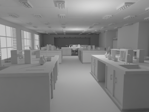 Laboratory Interior No Material 3D Модель