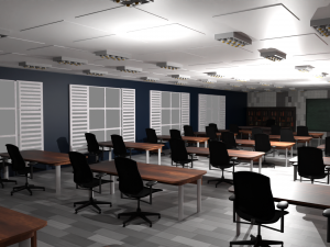 School Class Interior 3D मॉडल