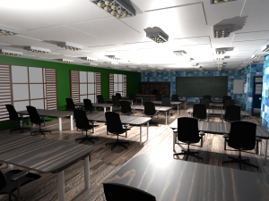 School Class Interior 3D मॉडल