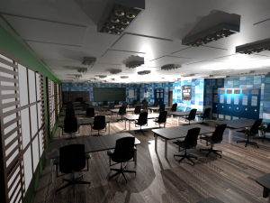 School Class Interior Modelo 3D