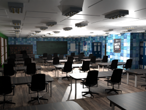 School Class Interior Modelo 3D
