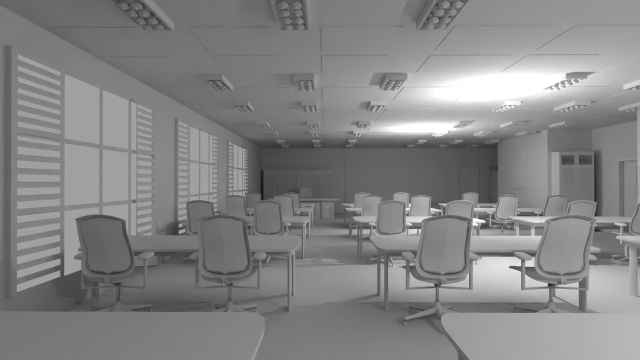 Hangar Interior 3Dモデル .c4d .max .obj .3ds .fbx .stl .blend 