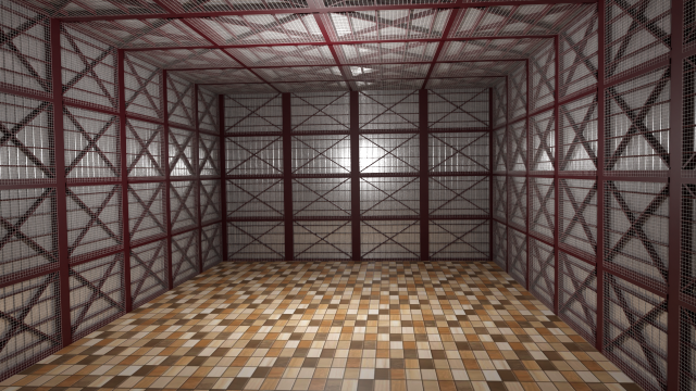 Hangar Interior 3D Model .c4d .max .obj .3ds .fbx .stl .blend 