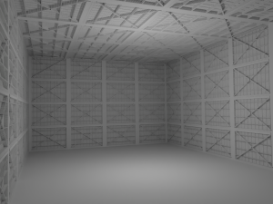Hangar Interior No Material Modelo 3D