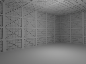 Hangar Interior No Material Modelo 3D