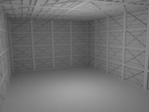 Hangar Interior No Material Modelo 3D