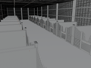 Horse Stable Model 3D