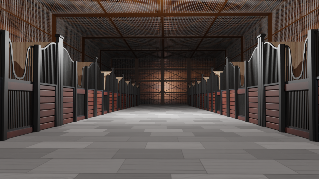 Horse Stable Modello 3D .c4d .max .obj .3ds .fbx .stl .blend 