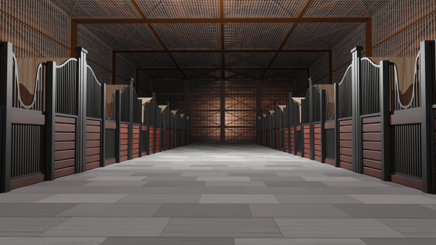 Horse Stable 3D Model .c4d .max .obj .3ds .fbx .stl .blend 