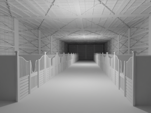 Horse Stable No Material Modelo 3D