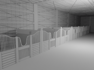 Horse Stable No Material 3D Модель