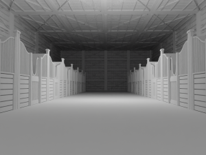 Horse Stable No Material 3D Модель