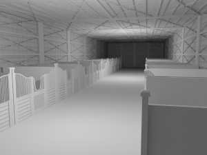 Horse Stable No Material 3D Модель