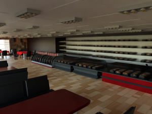 Pastry shop Interior Modèle 3D