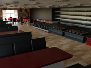 Pastry shop Interior Modèle 3D