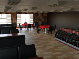 Pastry shop Interior Modèle 3D