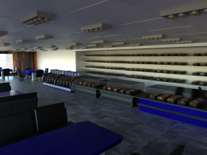 Pastry shop Interior 3D Model