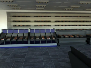 Pastry shop Interior 3D Model