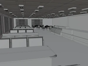 Pastry shop Interior 3D Model