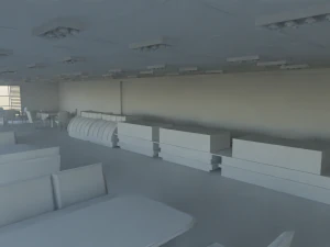 Pastry shop Interior no material 3D Model