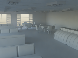 Pastry shop Interior no material 3D Модель