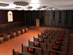 Church Interior Modello 3D