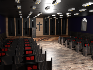 Church Interior Modelo 3D