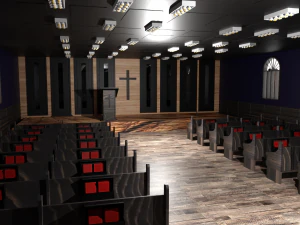 Interno della Chiesa Modello 3D