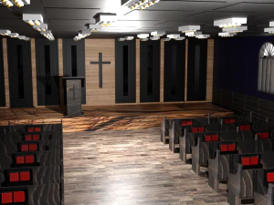 Church Interior 3D Model