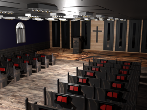 Church Interior 3Dモデル