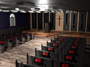 Church Interior 3D Model