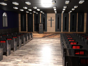 Church Interior 3D Model