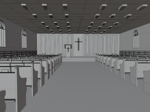 Church Interior 3Dモデル
