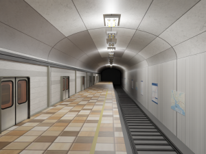 Subway Station 3D Model