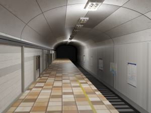 Subway Station 3Dモデル