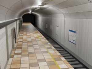 Subway Station 3Dモデル