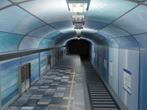 Stazione della metropolitana Modello 3D