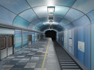 Subway Station 3D Model