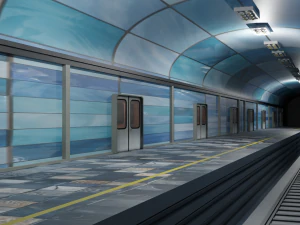 Stazione della metropolitana Modello 3D