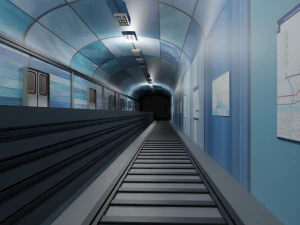 Stazione della metropolitana Modello 3D