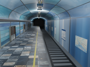 Subway Station 3D Model