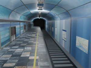 Stazione della metropolitana Modello 3D