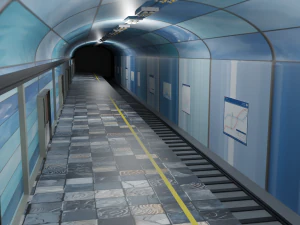 Stazione della metropolitana Modello 3D