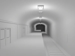 Stazione della metropolitana Nessun materiale Modello 3D