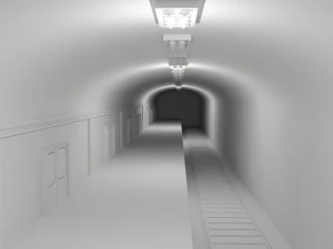 Estaci&oacute;n de metro Sin material Modelo 3D