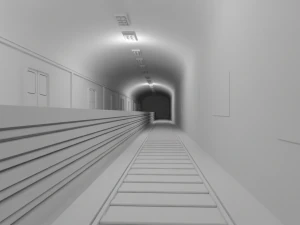 Estaci&oacute;n de metro Sin material Modelo 3D