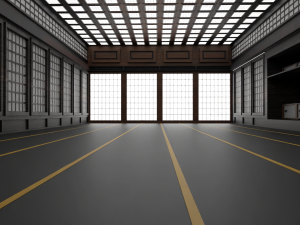Japanese training dojo Model 3D