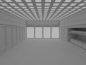 Японське тренування додзьо немає матеріалу 3D Модель