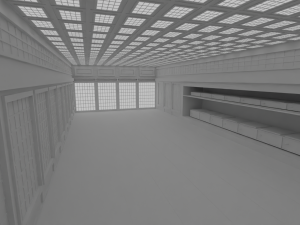 Japanese training dojo no material 3D 모델