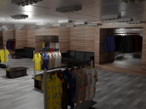 Clothing Store Interior 3D मॉडल